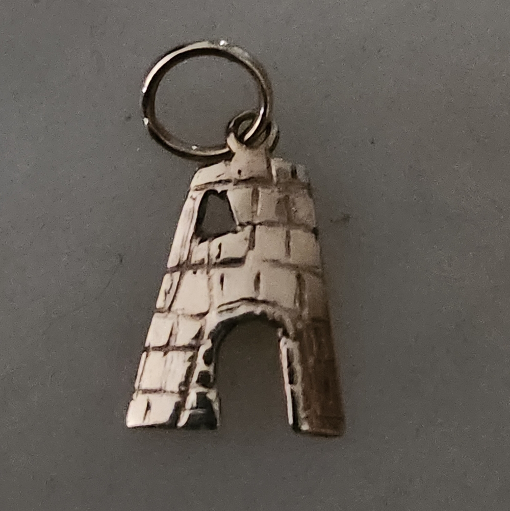 14k Gold St. Croix Sugar Mill Charm Pendant